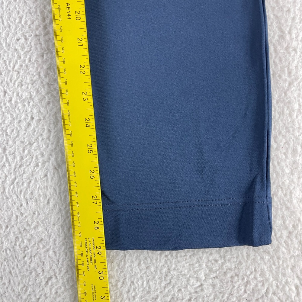 Lacoste Blue Straight Leg Pants Womens Mid-Rise Made in France Zip Up Size 6 - Picture 10 of 16